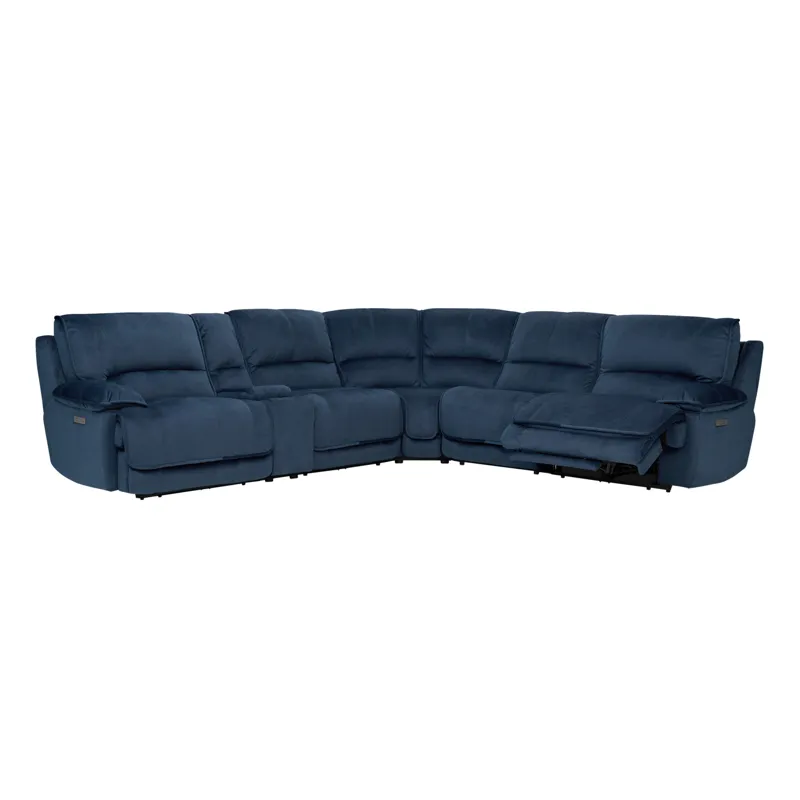 Olsen Indigo 6-Piece Power Reclining Sectional