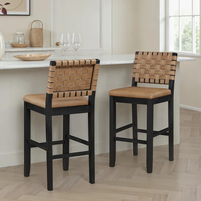 Reid Black Bar Chair