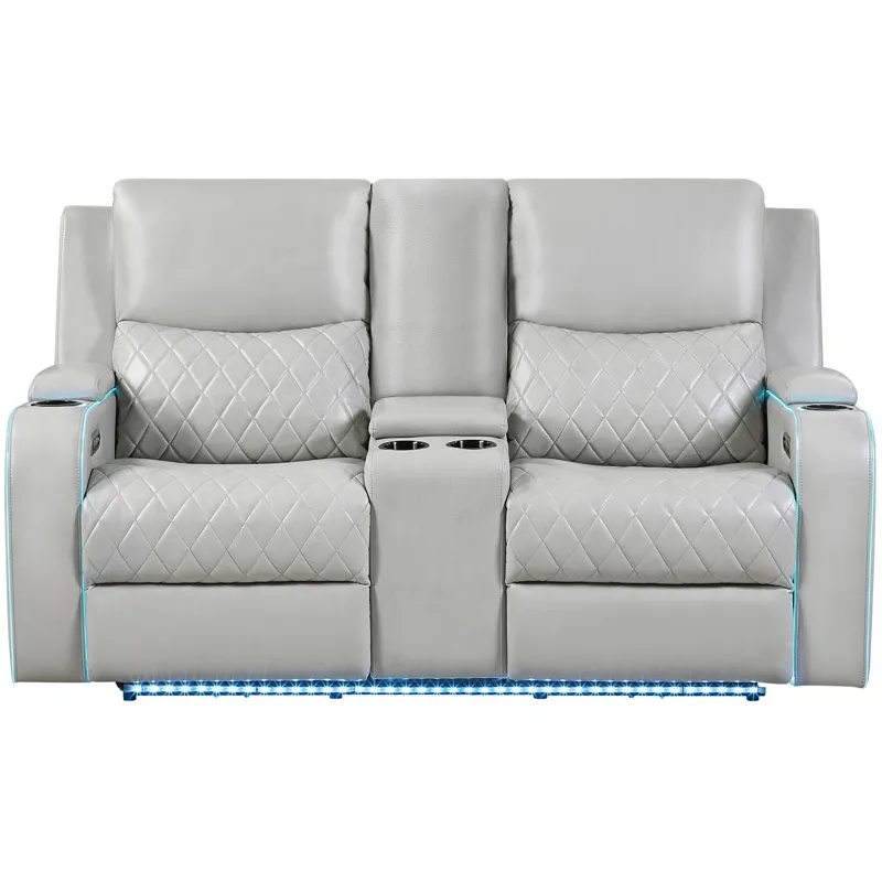 Luna Ice Power Console Loveseat