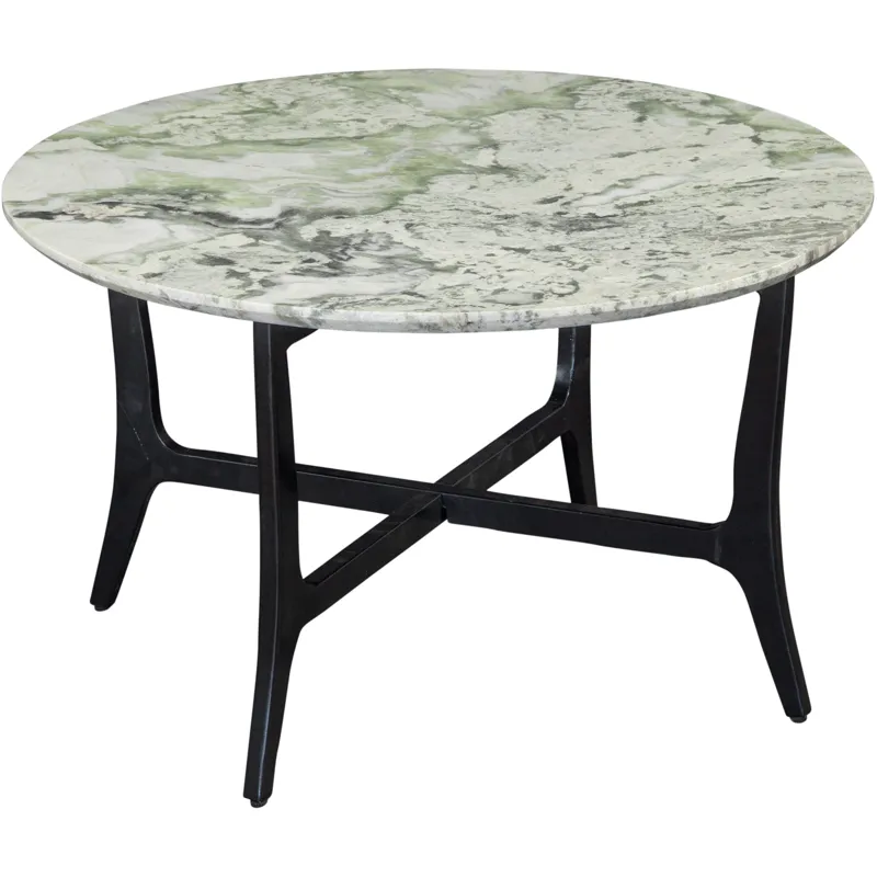 Hoxley Green Onyx Top Round Cocktail Table
