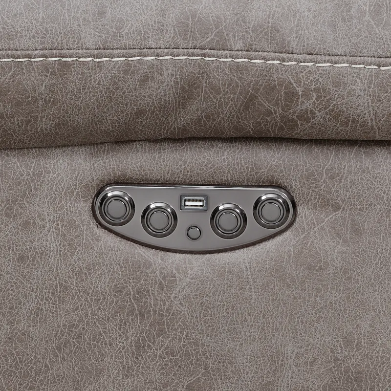 Aria 3-Piece Dual-Power Reclining Sectional, Desert Sand