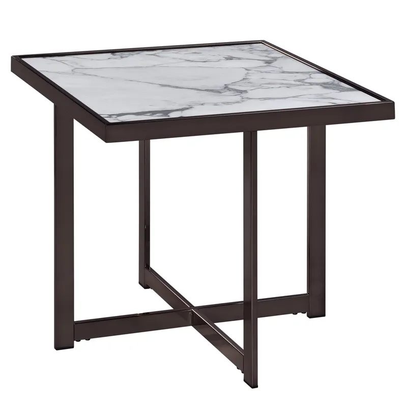 Kayley Sintered Stone Square End Table