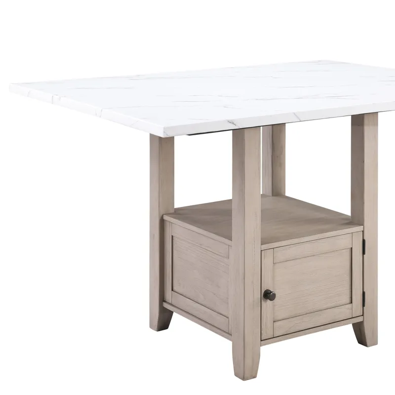 Taylor 7pcs Counter(T And 4s And 2stl Dining Set