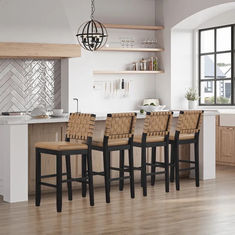 Reid Black Bar Chair