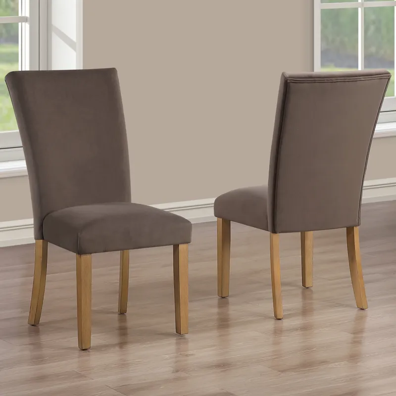 Artemis Brown Velvet Side Chair