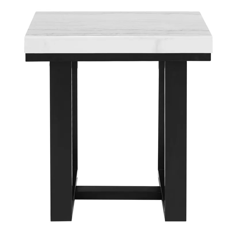Lucca(Artemis White Marble Top End Tab