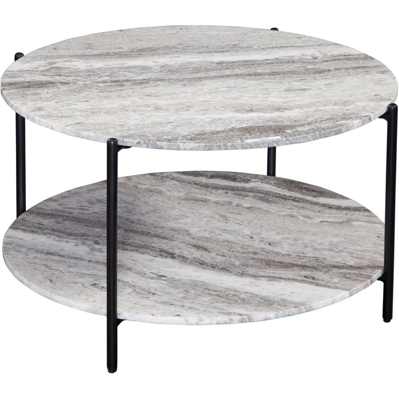 Coleen Green Marble Round Cocktail Table