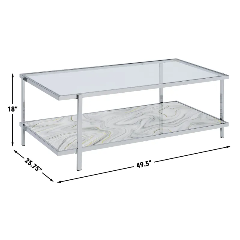 Mika Faux-Stone Coffee Table