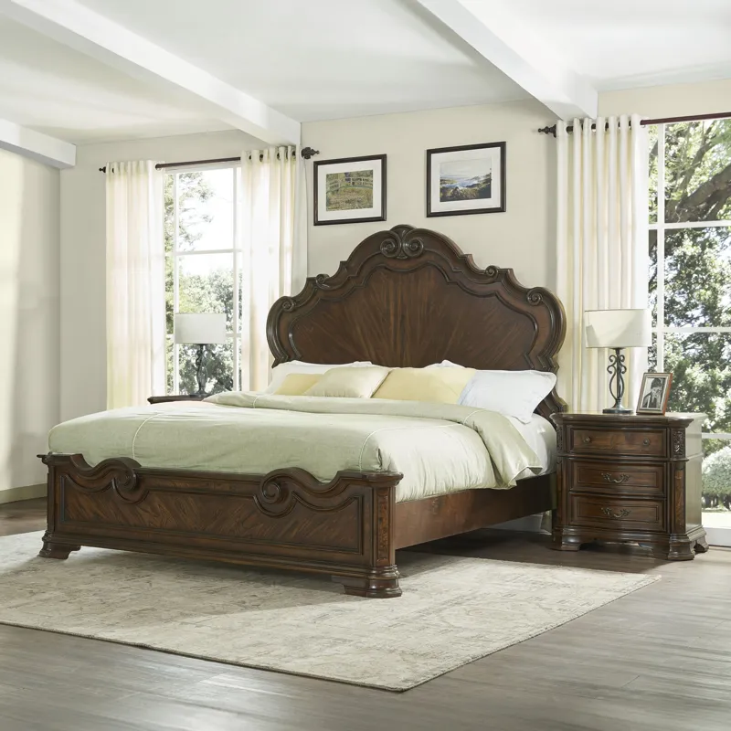 Royale 3 pc Set(2 Ns And Bed) - King