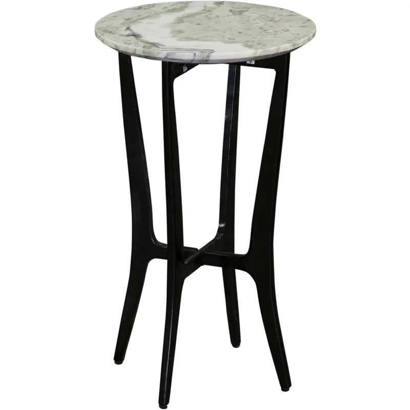 Hoxley Green Onyx Top Round End Table