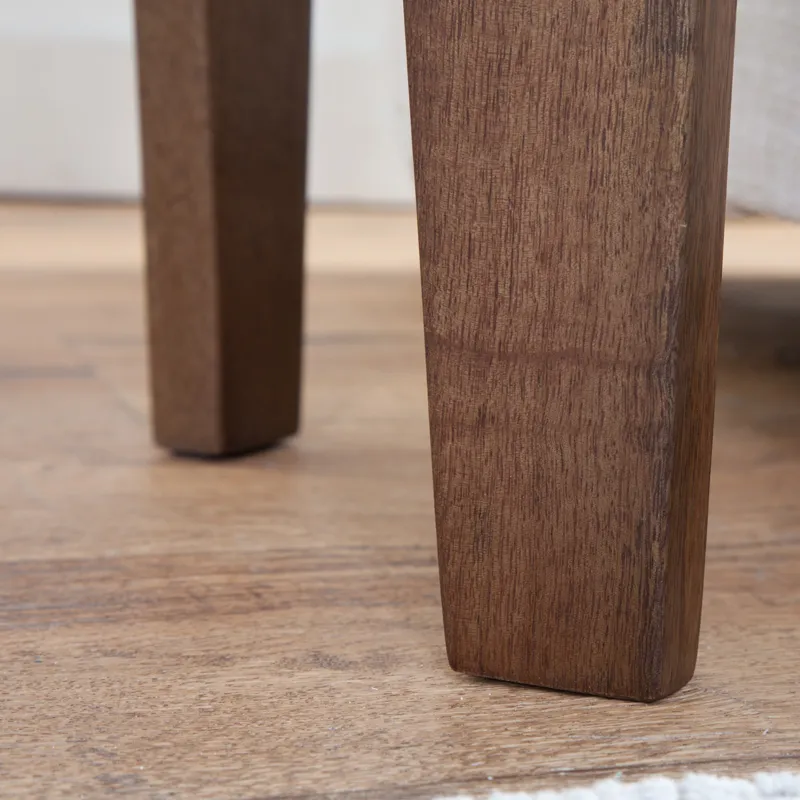 Shavon Brown Marble Top Round End Table