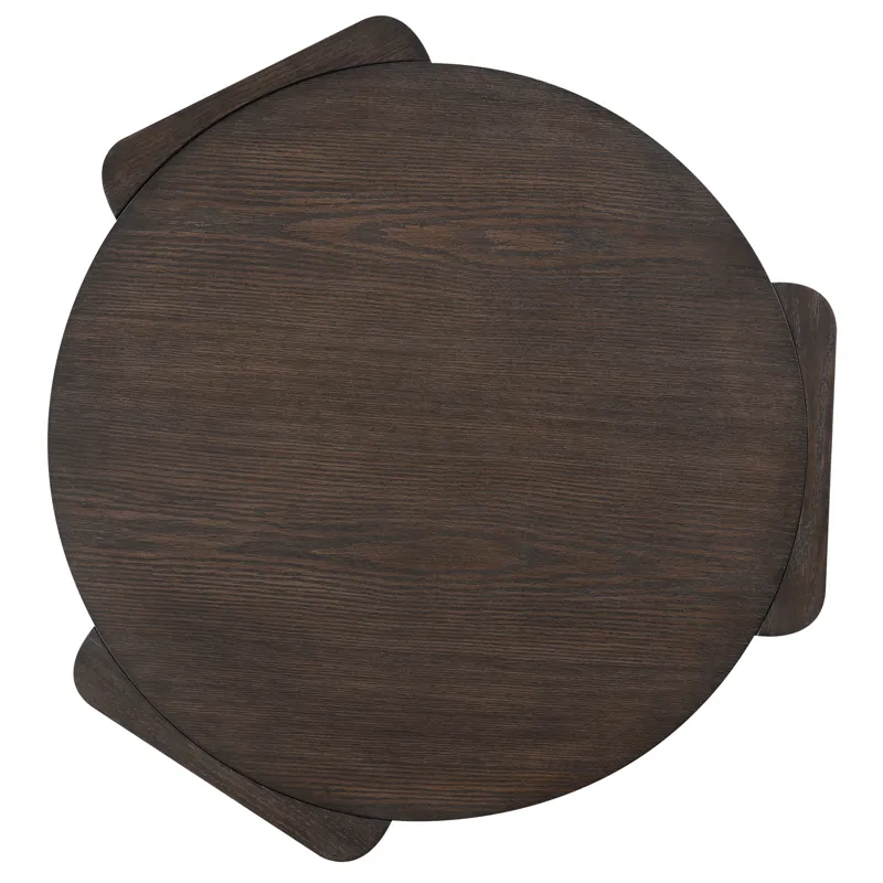 Salina Espresso Round Coffee Table