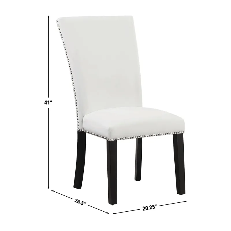 Artemis White Pu Dining Chair