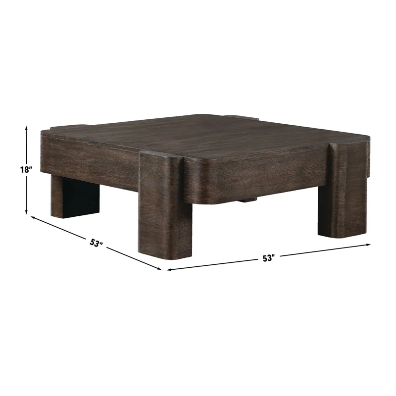 Salina Espresso Square 3pc Occasional Set