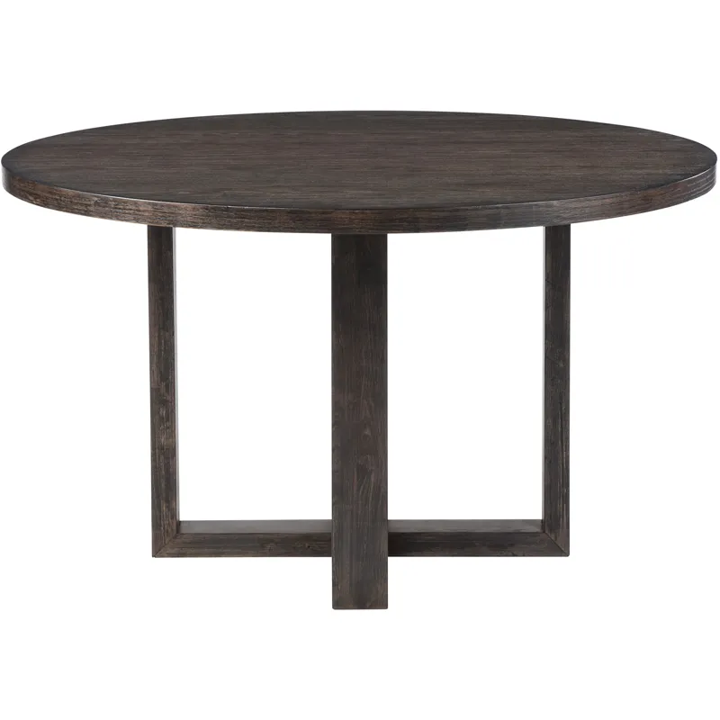 Evan Brown Round Dining Table