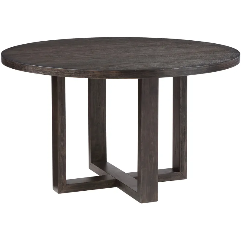 Evan Brown Round Dining Table