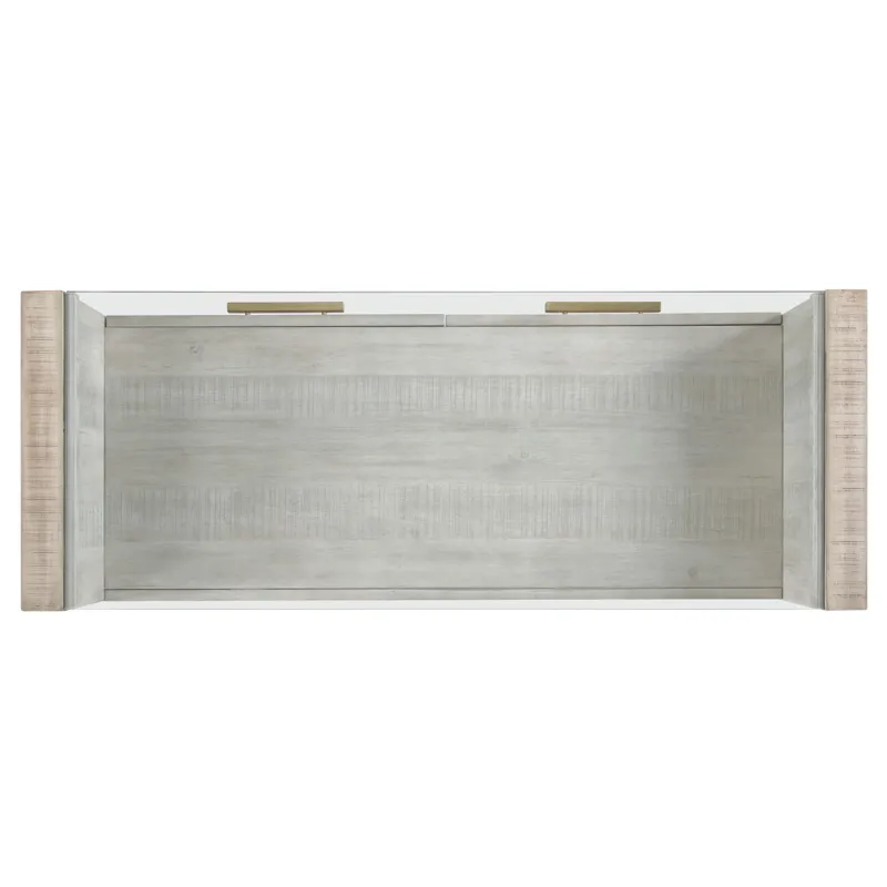 Garland Glass Top Sofa Table, Blonde Finish