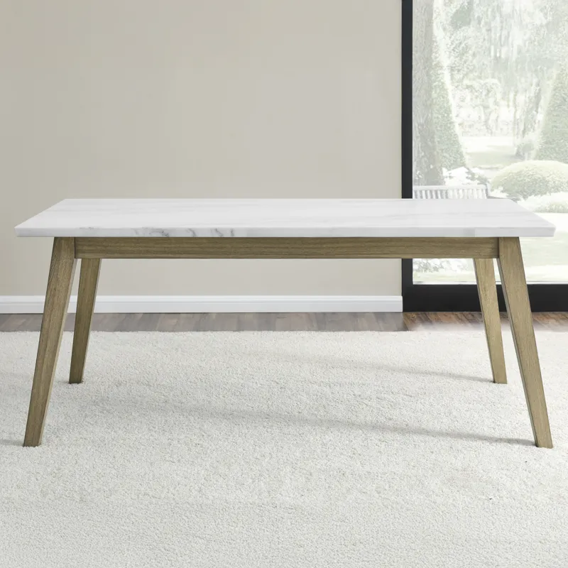 Vida Marble Top 72\" Dining Table