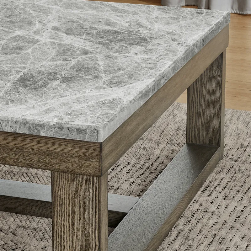 Calla Gray 3-Piece Marble Occasional Set