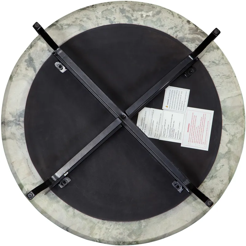 Hoxley Green Onyx Top Round Cocktail Table