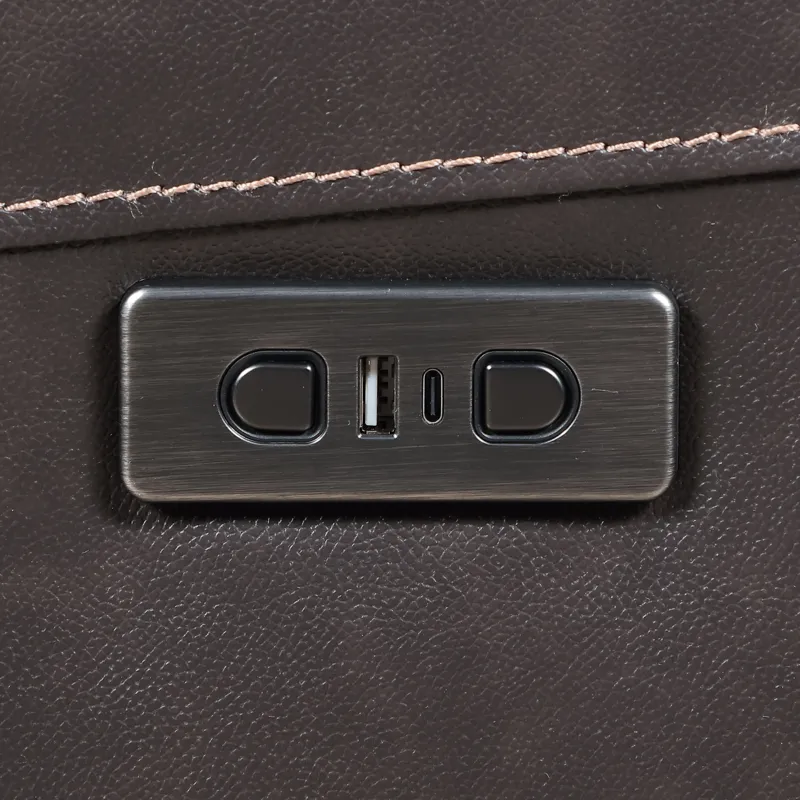 Alexandria Power Recliner Chocolate