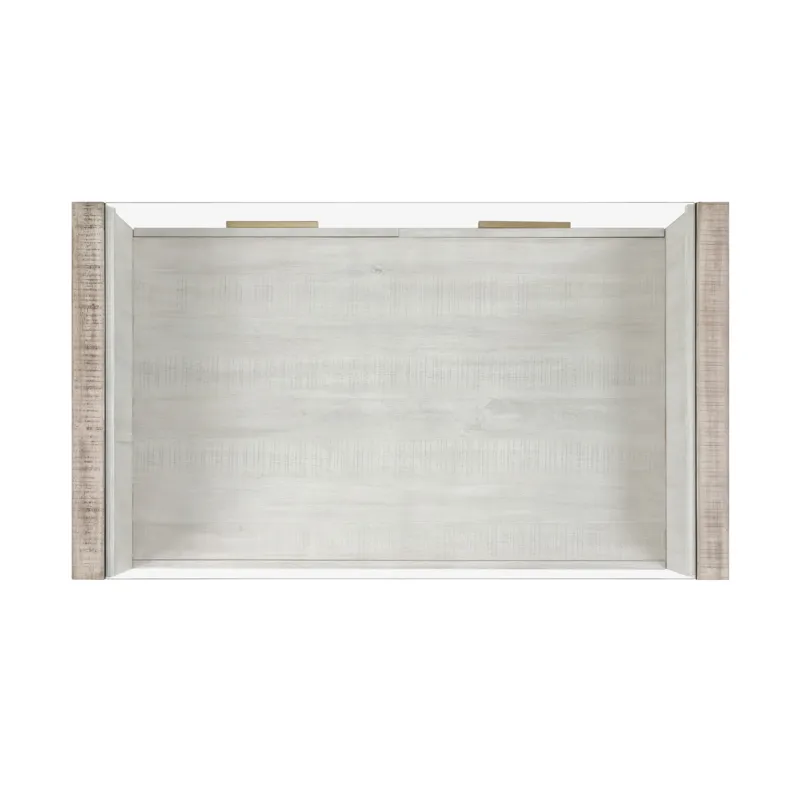 Garland Glass Top Cocktail Tabl W/Casters, Blonde Finish