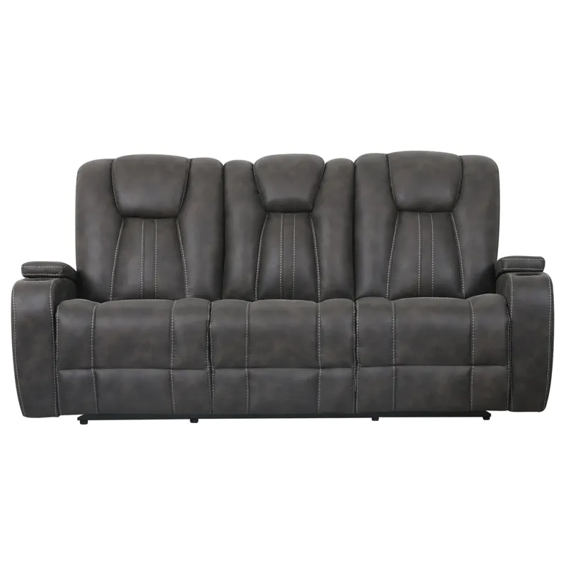 Marlow Charcoal Manual Recliner Sofa