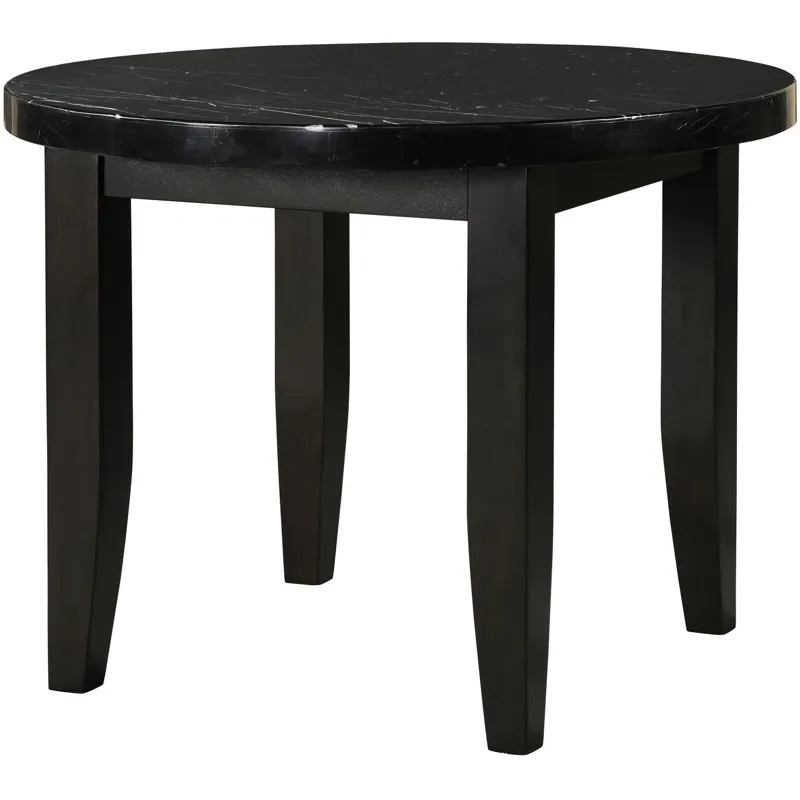 Markina Round Black Marble Table