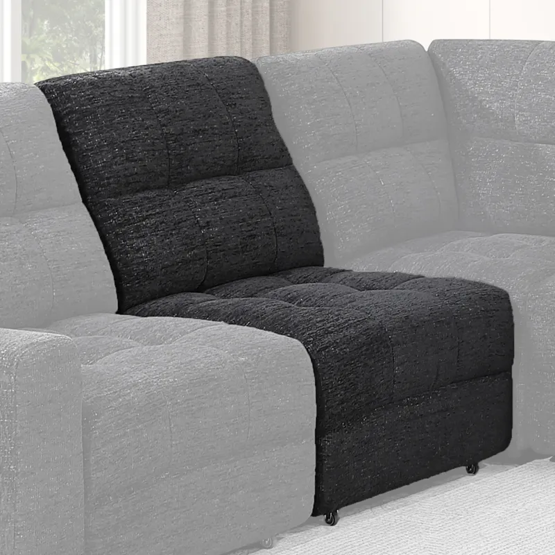 Snyder Black Armless Slider