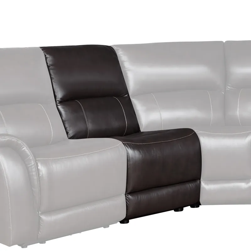 Alexandria Armless Reclining Chair With Power Footrest, Charcoal