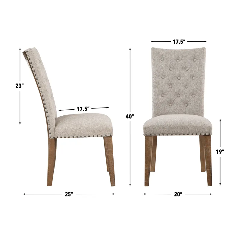 Riverdale Trestle Table W 6 Upholstered Chairs