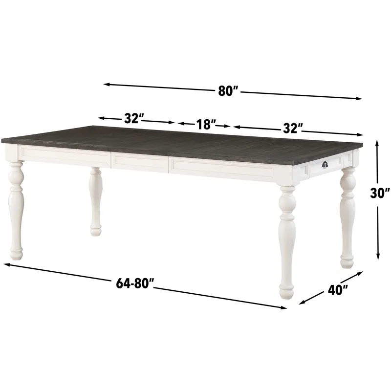 Joanna Two Tone 6-Piece Dining Set