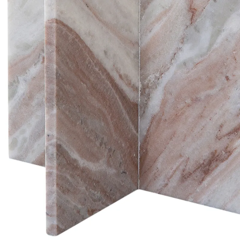 Niki Toronto Brown Marble End Table