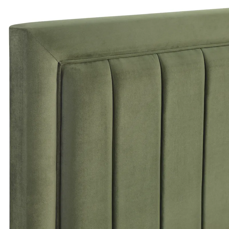 Jade Green Channel Back Queen/Full Headb