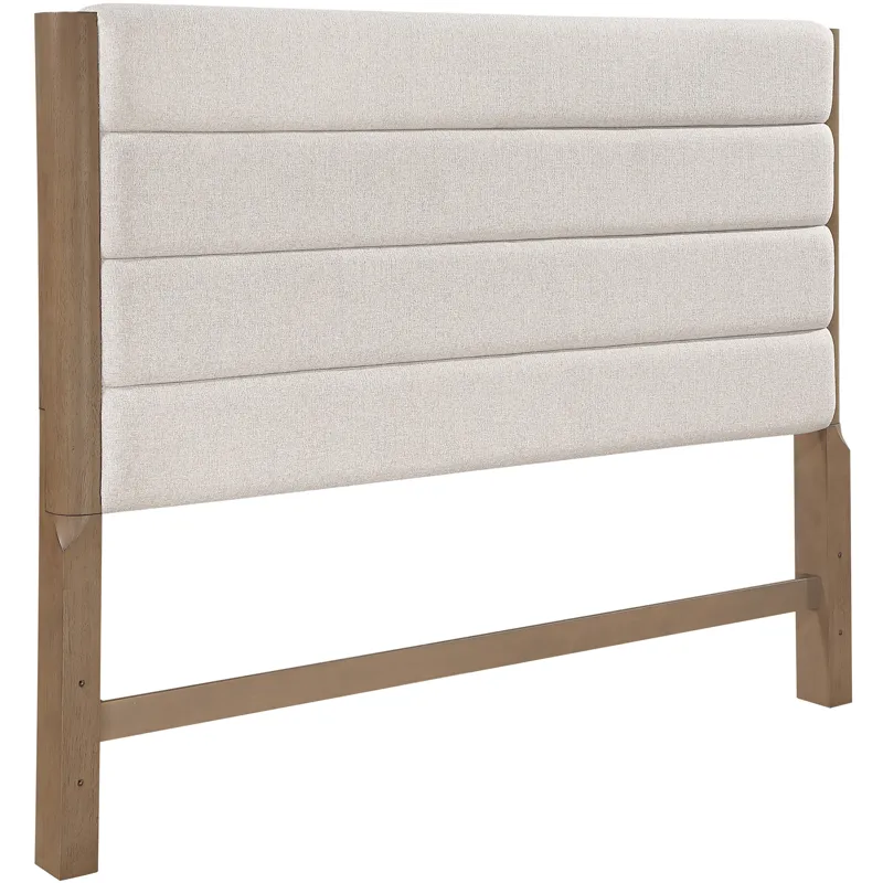 Theo Brown Upholstered King Headboard