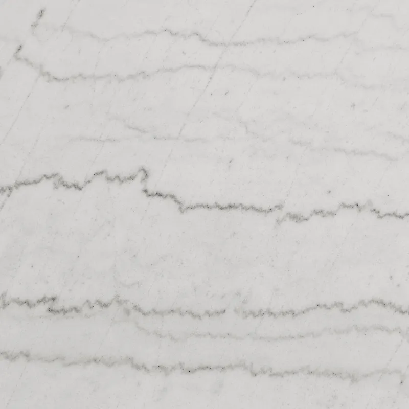 Perth White Marble Top End Table