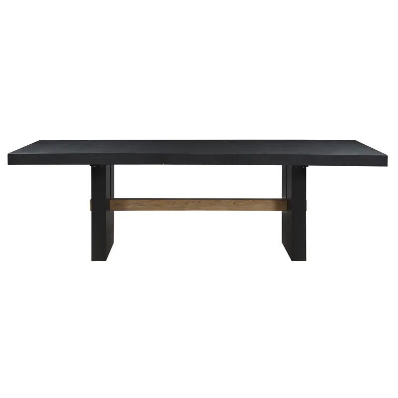 Aubrey 78-96" Dining Table W/18" Leaf, Black