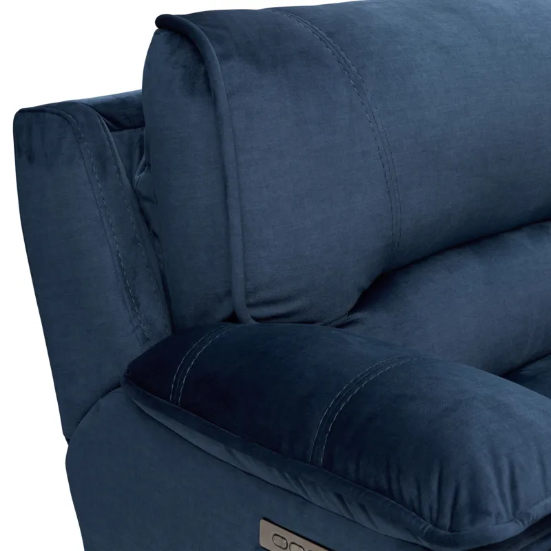 Olsen Indigo Power Reclining Loveseat Sectional