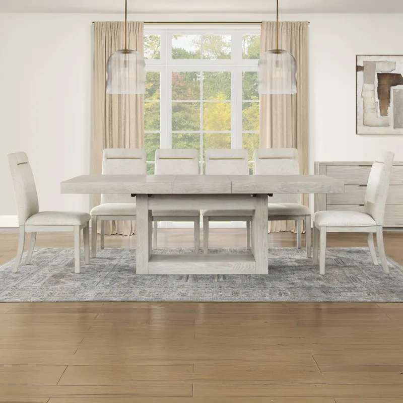 Garland 7pc Dining Set, Greige Finish