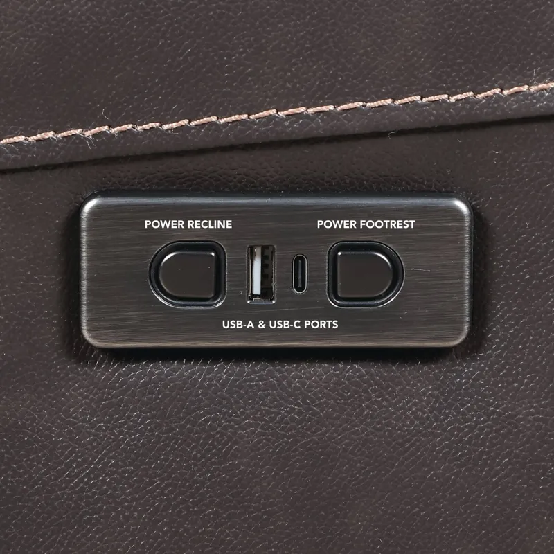 Alexandria Power Recliner Chocolate