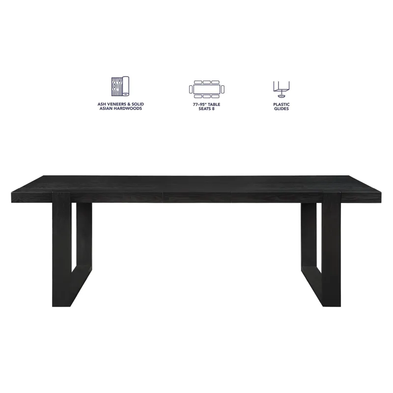 Reid Black 7-Piece Dining Set
