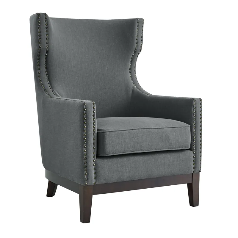 Roswell Linen Accent Chair W/