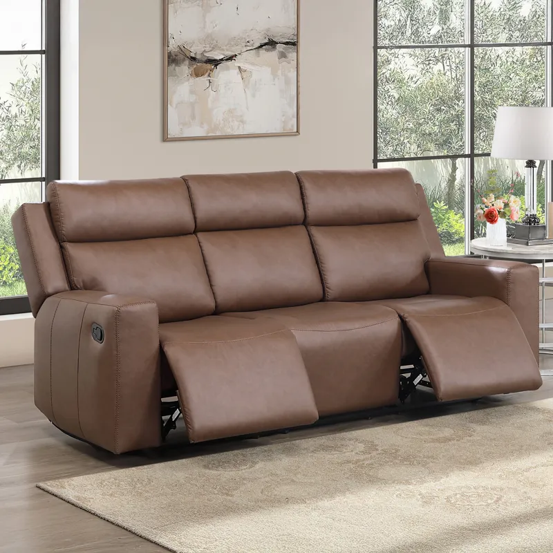 Barron Brown Manual Reclining Sofa