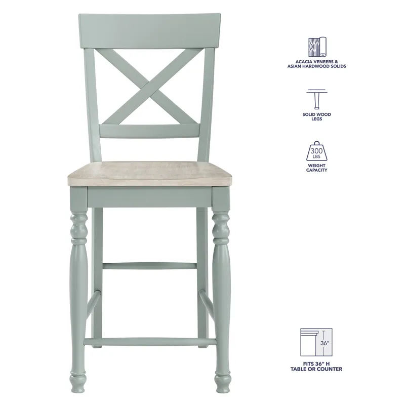 Darcy Green Counter Chair