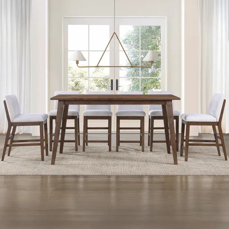 Canton 7pc Counter Dining Set W/Upholstered Cc