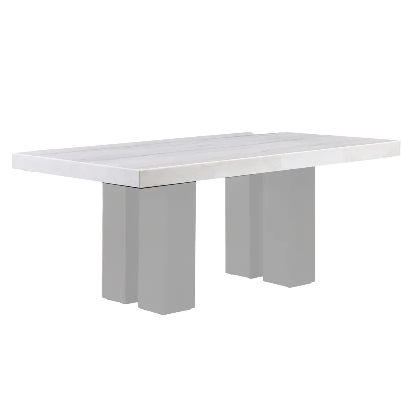 Artemis Rectangle White Marble Top
