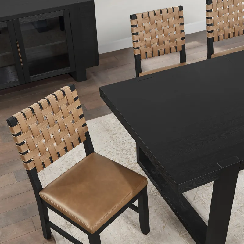 Reid Black 7-Piece Dining Set