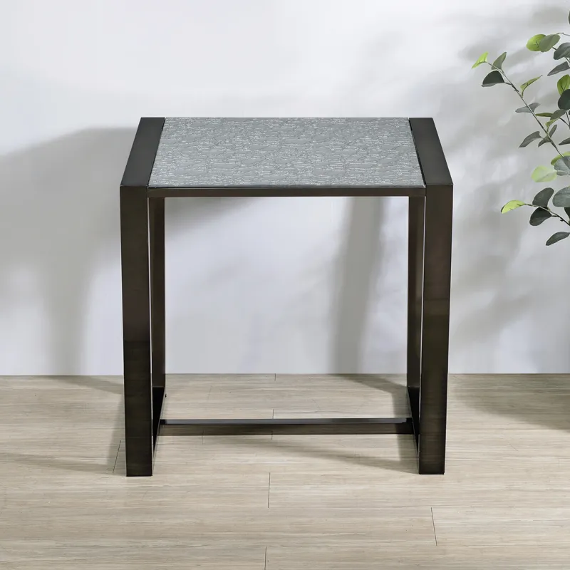 Mazie End Table W/Pattern Mirror