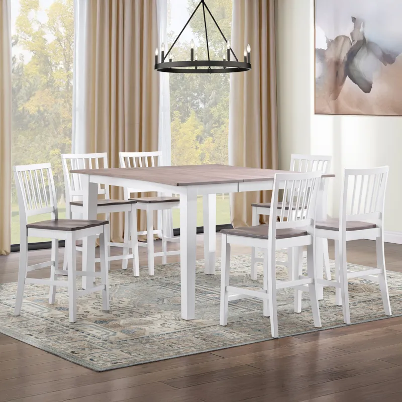 Joplin 7pc Counter Set, White