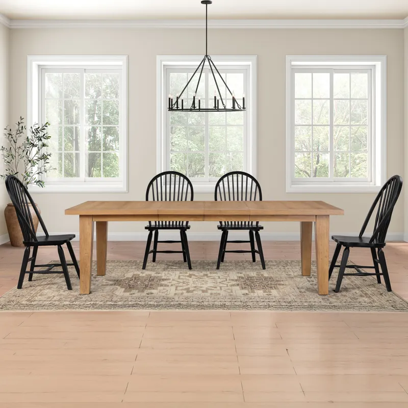 Sommerset 5pk Dining Table Set W Black